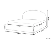 Waterbed Fabric VAUCLUSE 180 x 200 cm (EU Super King) Light Blue_968933