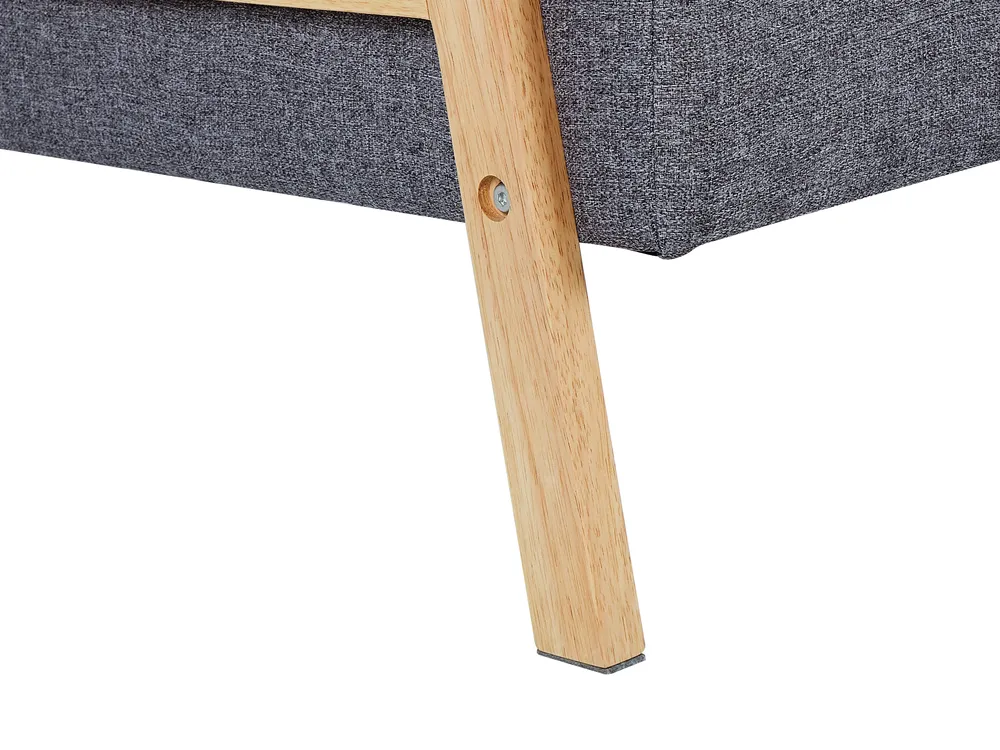 Sofa Bed 3 Seater TJORN Fabric Grey_813514