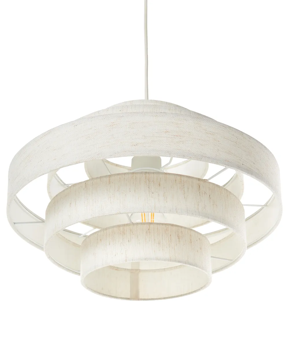 Pendant Lamp EREBATO Linen Off-White_955662