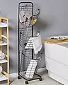 Basket Stand AYAPAL with Wheels Metal Black