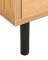 1 Drawer Bedside Table Light Wood NIKEA_874860