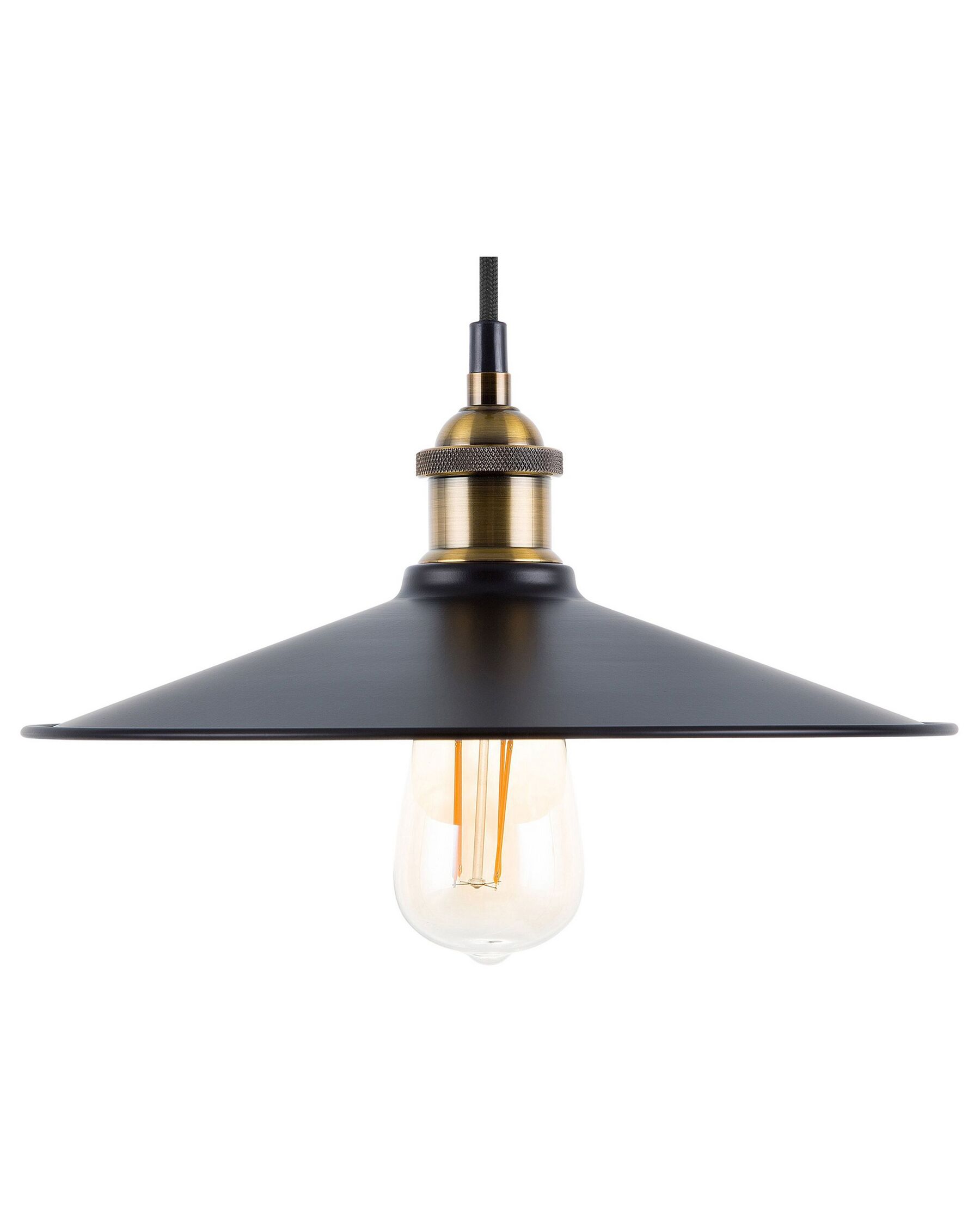 Metal Pendant Lamp Black SWIFT Large_741152