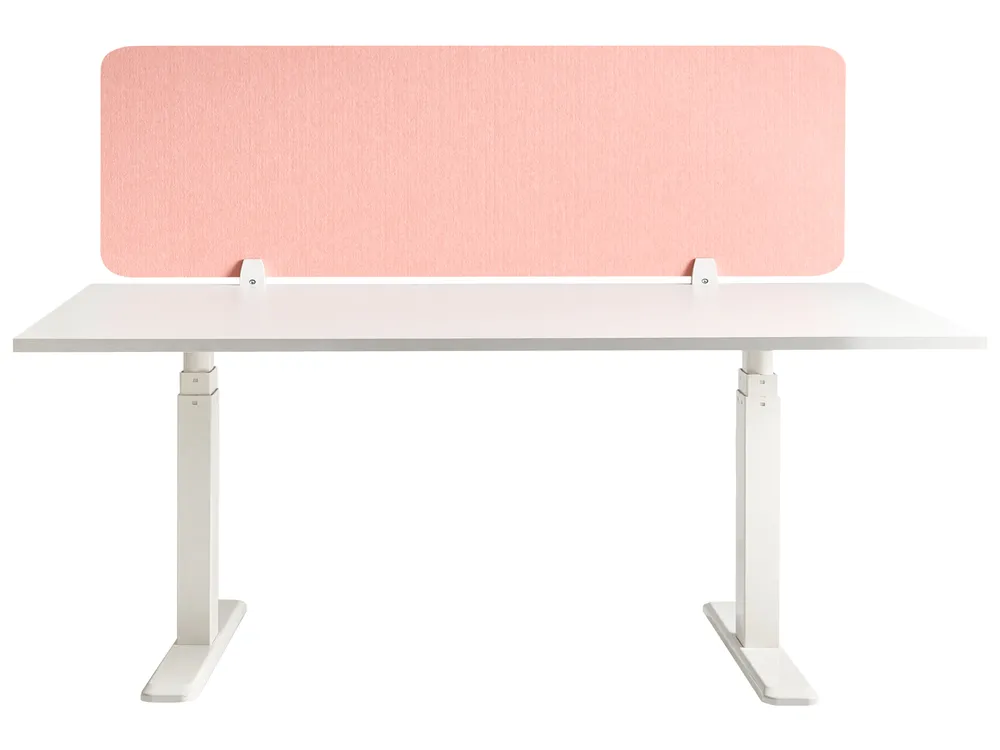 Divisorio da scrivania SPLIT 160 x 50 cm Rosa pesca_1050627