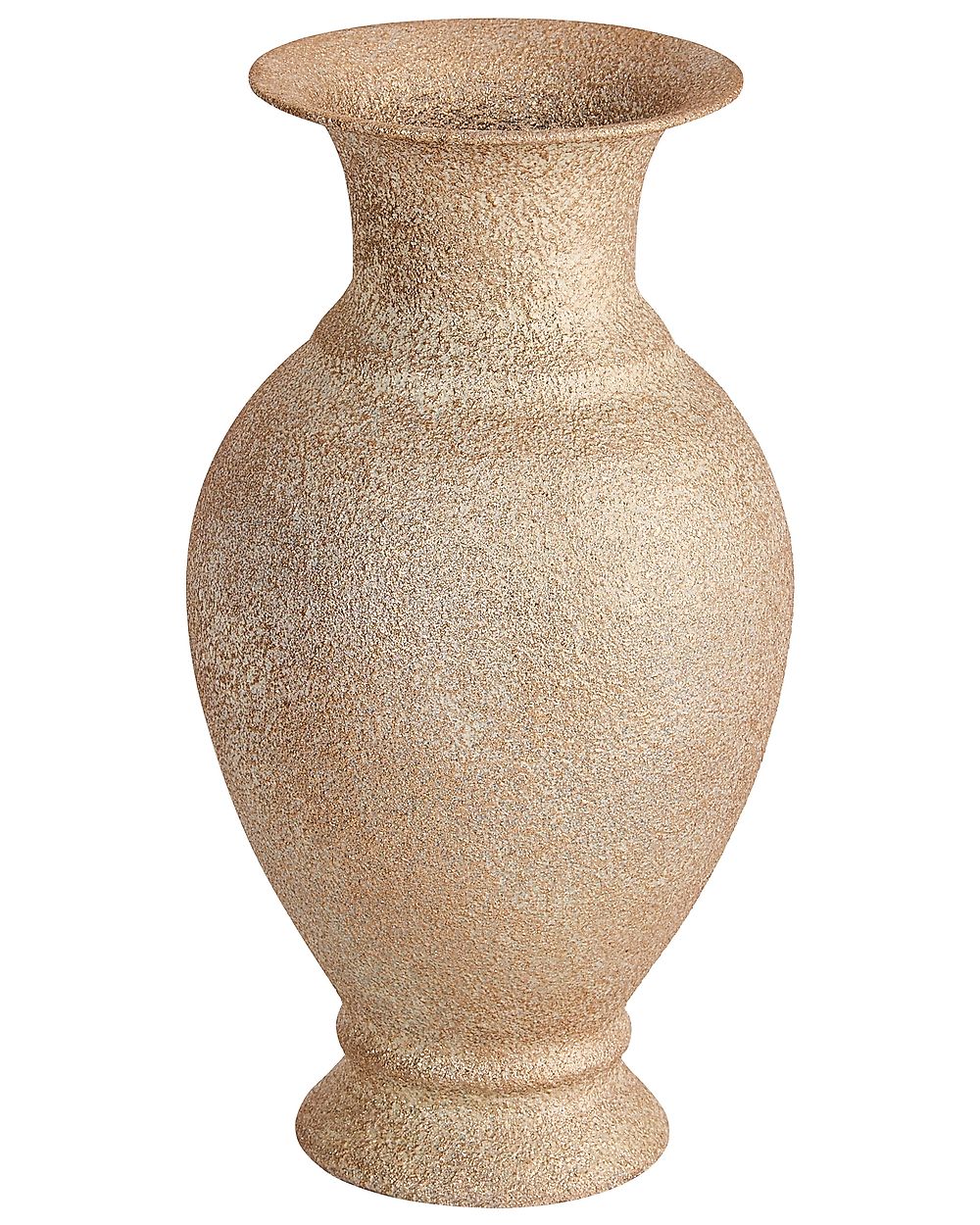 Váza na květiny CALCEOLUS 41 cm Kov Zlatá