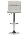 Set of 2 Adjustable Bar Stools Beige MARION_688935