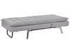 Chaise longue réglable gris clair LOIRET_776215