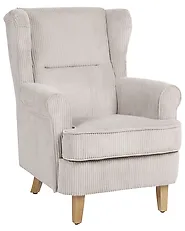 Wingback Chair ABSON Corduroy Light Beige_1186222