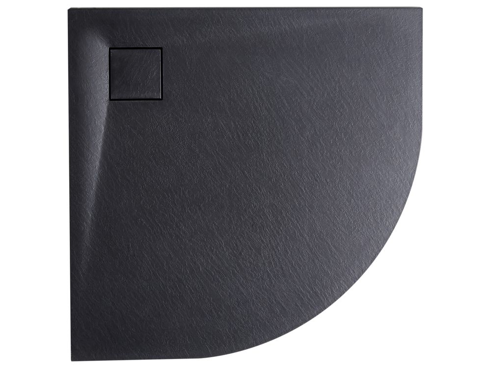 Duschwanne PARON 80 x 80 x 3 cm Schwarz