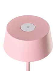 Wireless LED Table Lamp GUDER with Dimmer Metal Pink_1042237