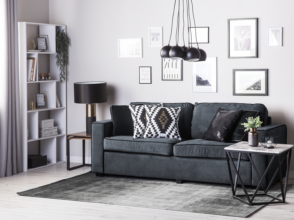 Black and white sofa cushions shop