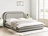 Cama Lino sintético LAVARDENS 160 x 200 cm Gris pardo
