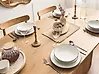 Set of 12 Dinnerware CUMIN Porcelain Off-White/ Blue