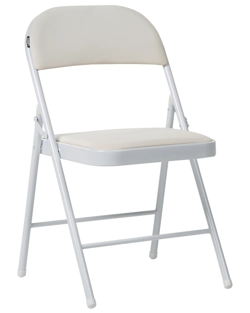 Set of 4 Folding Chairs SHASTA Metal White_1039672