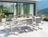 8 Seater Aluminium Garden Dining Set White and Beige VALCANETTO/COSOLETO_938472