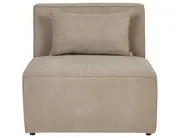 Module fauteuil LEMVIG Velours côtelé Taupe_876027