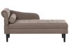 Left-Hand Chaise Longue YVOIRE Fabric Taupe