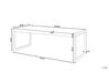 Puutarhapöytä alumiini harmaa/valkoinen 210 x 90 cm BACOLI_799606