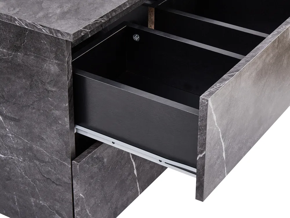 Wall Mounted Vanity Unit SERRA 60 cm Black Marble_984093