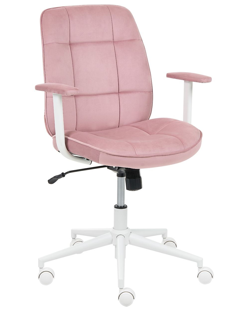 Bürostuhl CARLTON Samtstoff Rosa