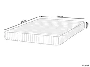 Materac kieszeniowy z pianką termoelastyczną MEMORY HYBRID 7 PLUS H3/4 twardy 180 x 200 cm_917338