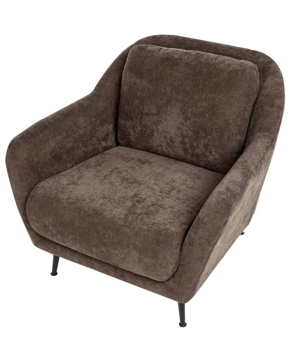 Living Room Set 3 Seater EIBY Chenille Dark Brown_1004240