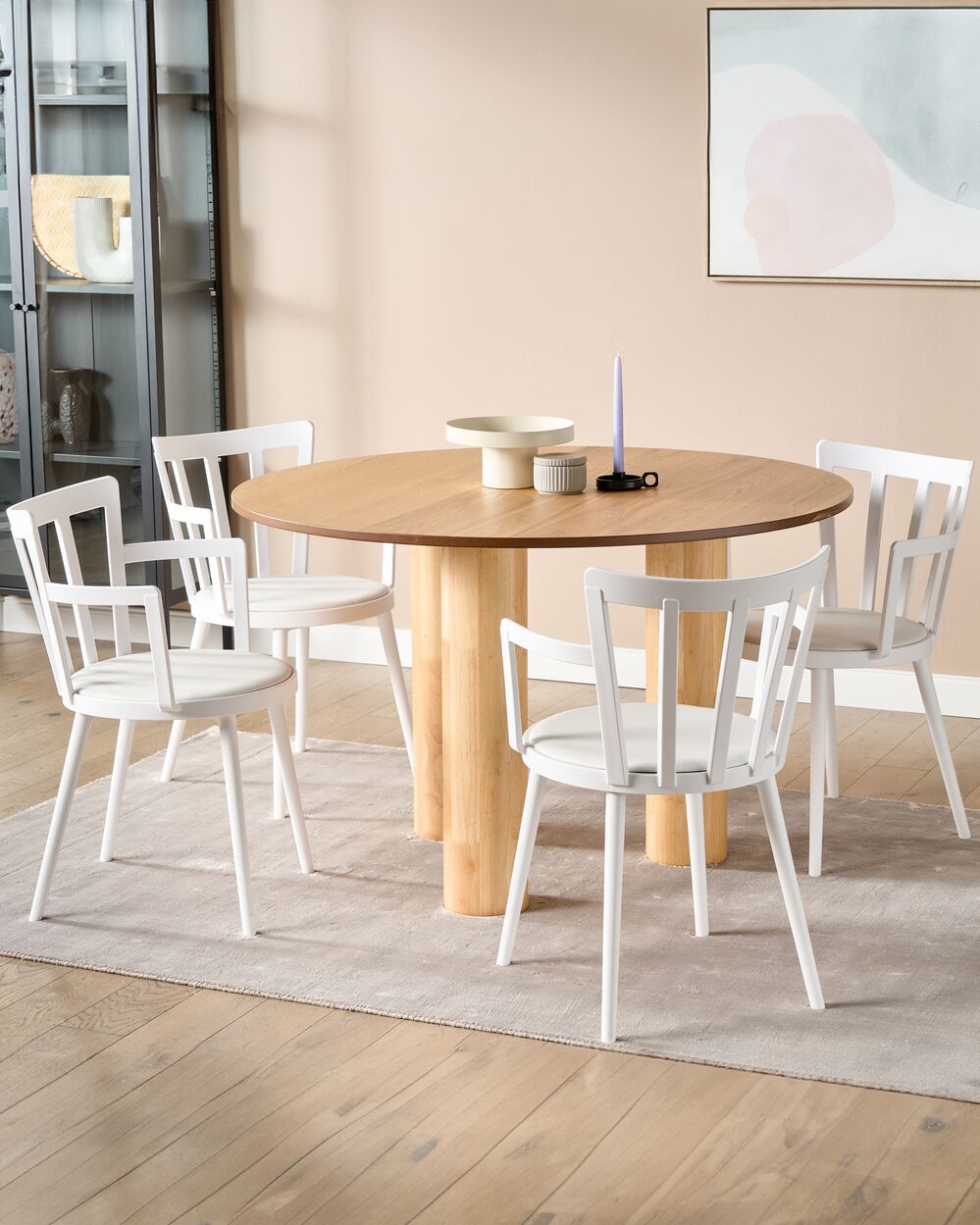Plastic round table with chairs shop