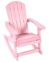 Fotel bujany ogrodowy dla dzieci różowy ADIRONDACK_918330