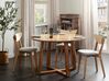 Round Acacia Wood Dining Table ⌀ 120 cm Light BARNES_918692