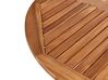 Világos faszínű akácfa kerti étkezőasztal ⌀ 120 cm AGELLO_923410