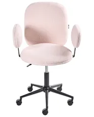 Desk Chair MORAGA Boucle Pastel Pink_1024892