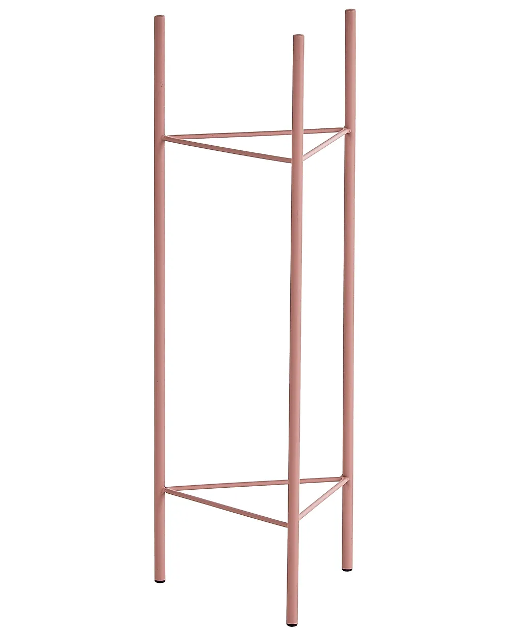 Set of 2 Elevated Plant Pots SAXIFRAGA 18/20 cm Metal Pink_1188123