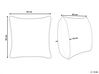 Bavlnený vankúš s geometrickým vzorom 45 x 45 cm béžovo-biely BANYAN_838617