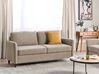 Conjunto de sofás 5 lugares com arrumação em tecido taupe MARE_918630