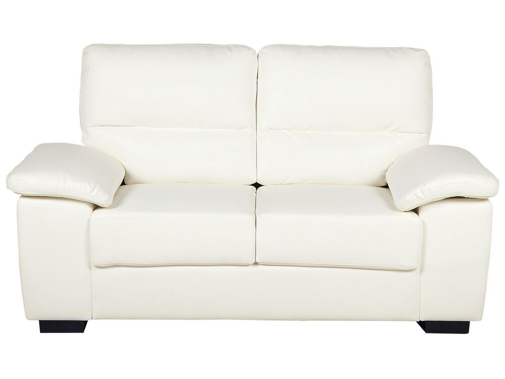 Divano 2 posti VOGAR Pelle sintetica Bianco sporco