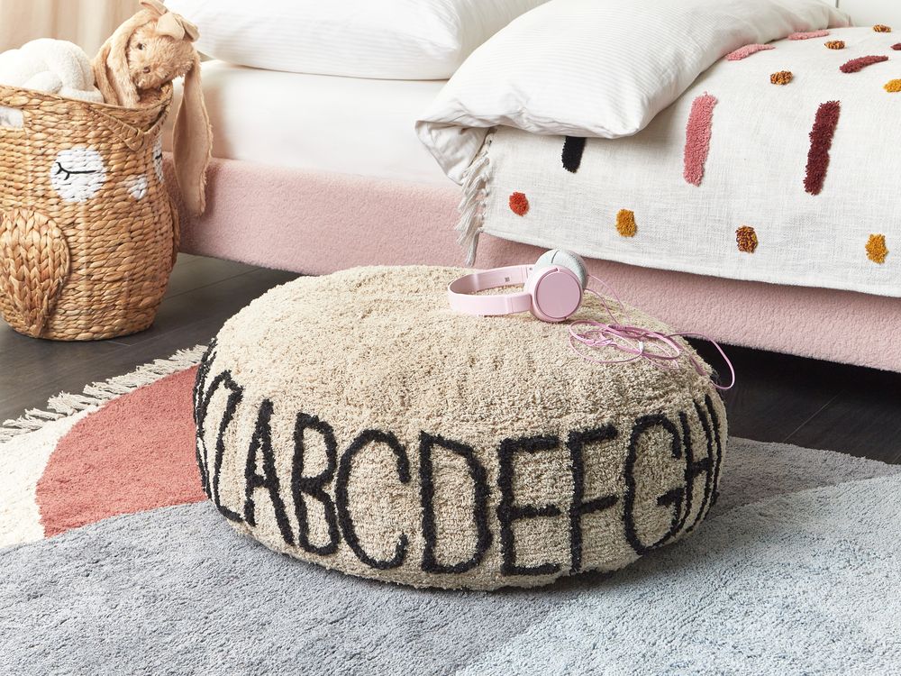 Pouffe TWINSPUR Cotton Beige