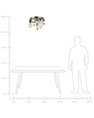 Lampadario a LED SORA Vetro Oro_1034046