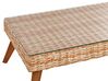 Lounge Set Rattan hellbraun 4-Sitzer Auflagen cremeweiß VITTORIA_930719