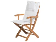 Garden Dining Set 8 Seater MAUI with Cushions Acacia Wood Off-White_697370