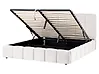 Ottoman Bed VAUVERT Fabric Off-White 160 x 200 cm (EU King Size)
