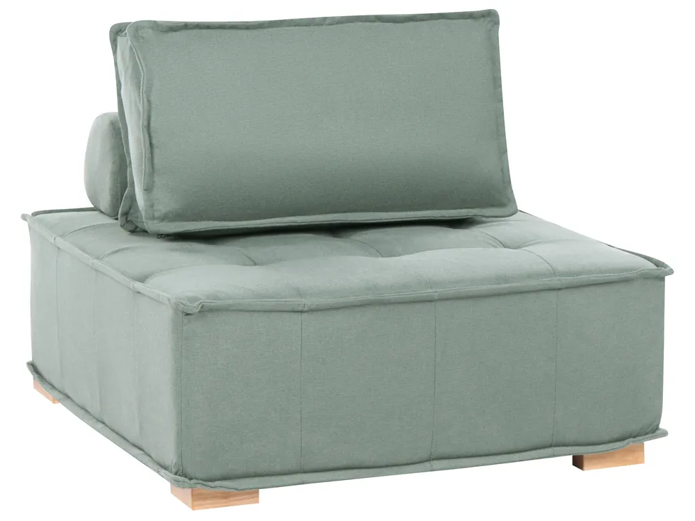Modular Sofa 2 Seater TIBRO Fabric Light Green_1057750