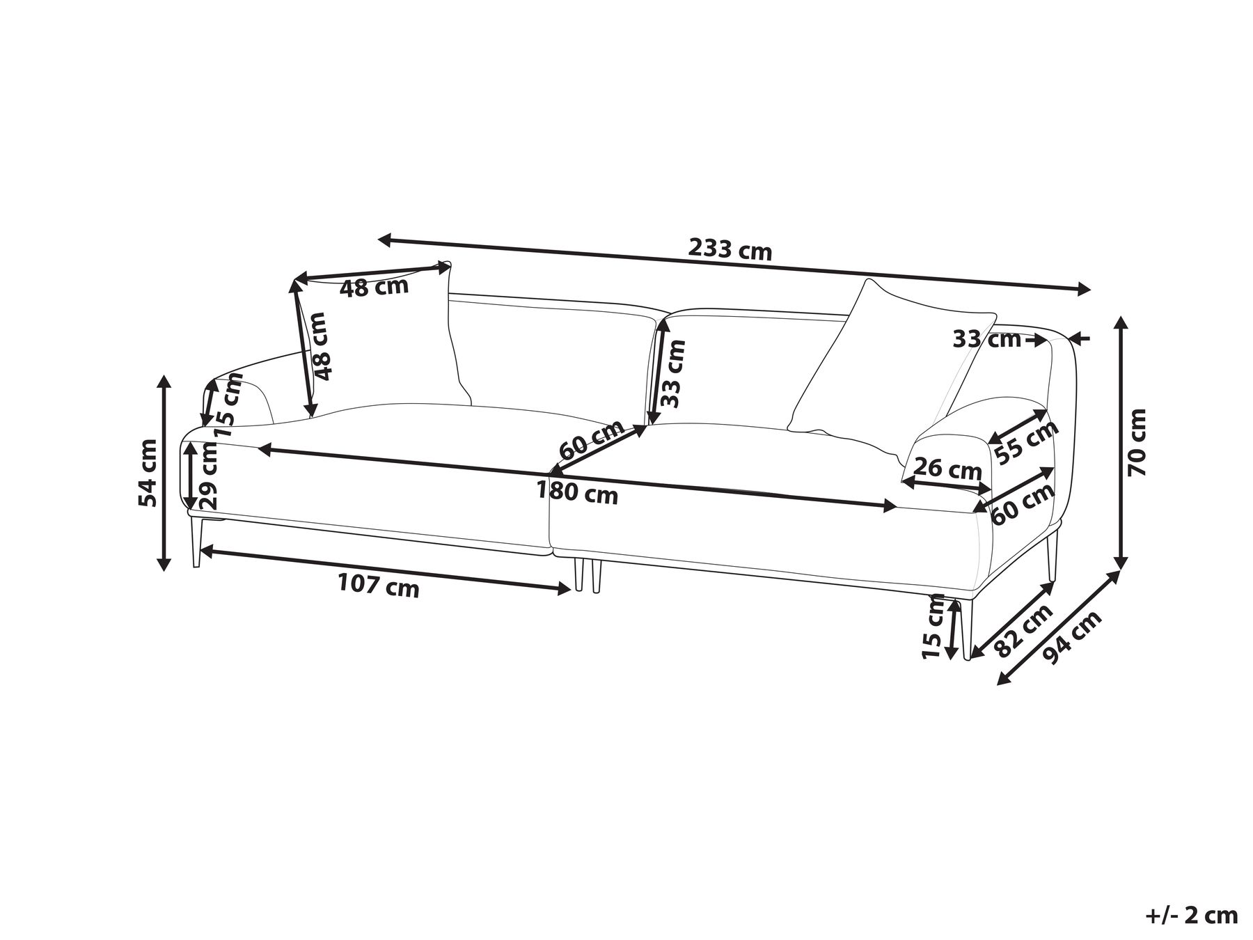 3 Seater Fabric Sofa Light Grey MATILA_951842 3 Seater Fabric Sofa Light Grey MATILA_951842