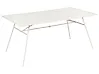 Mesa de jardín TERENZO 160 cm 90 cm Metal Beige claro