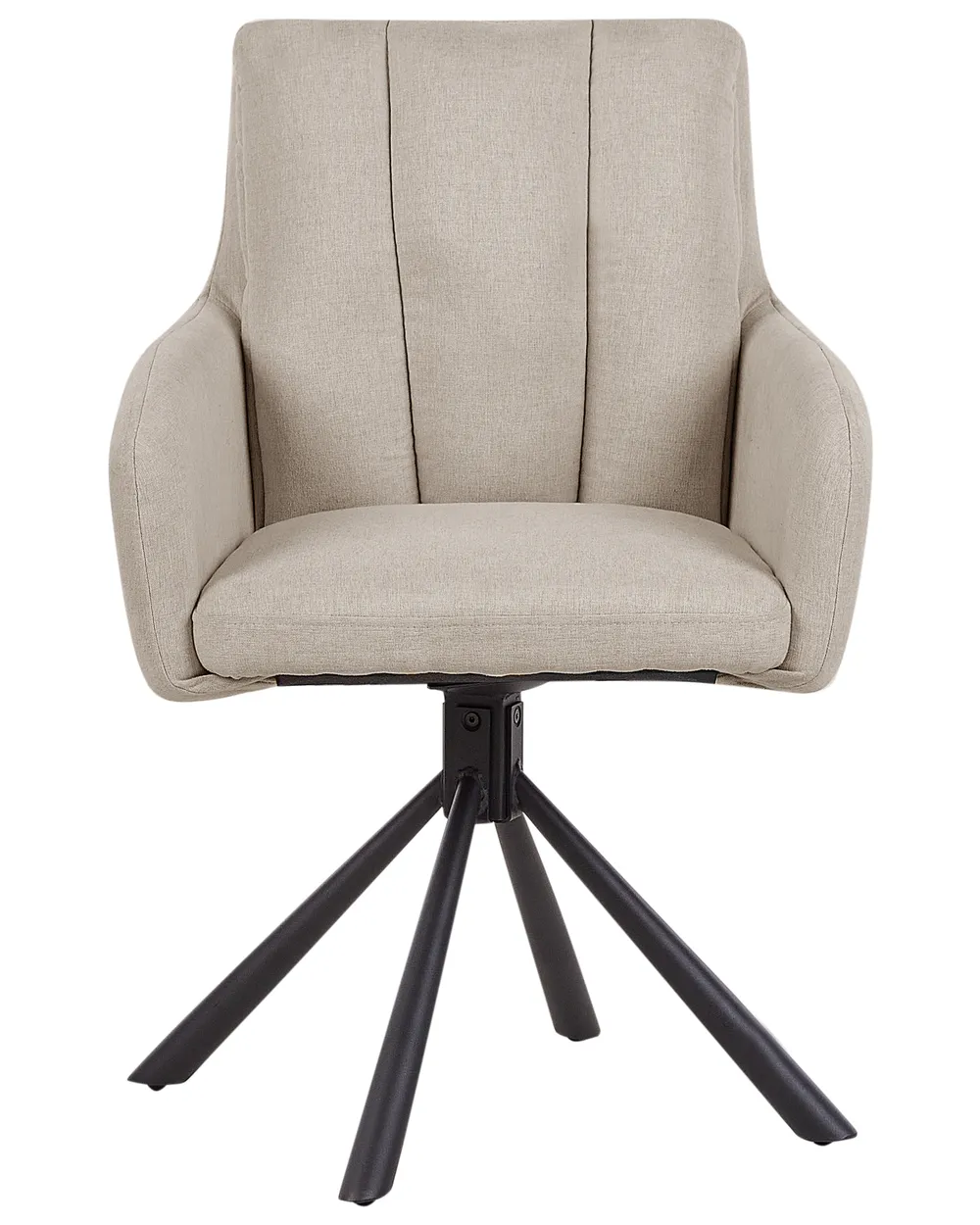Set of 2 Dining Chairs Swivel SARDOAL Taupe_944918