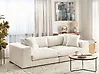 Sofa 3 Seater GLORVIKA II Fabric Off-White