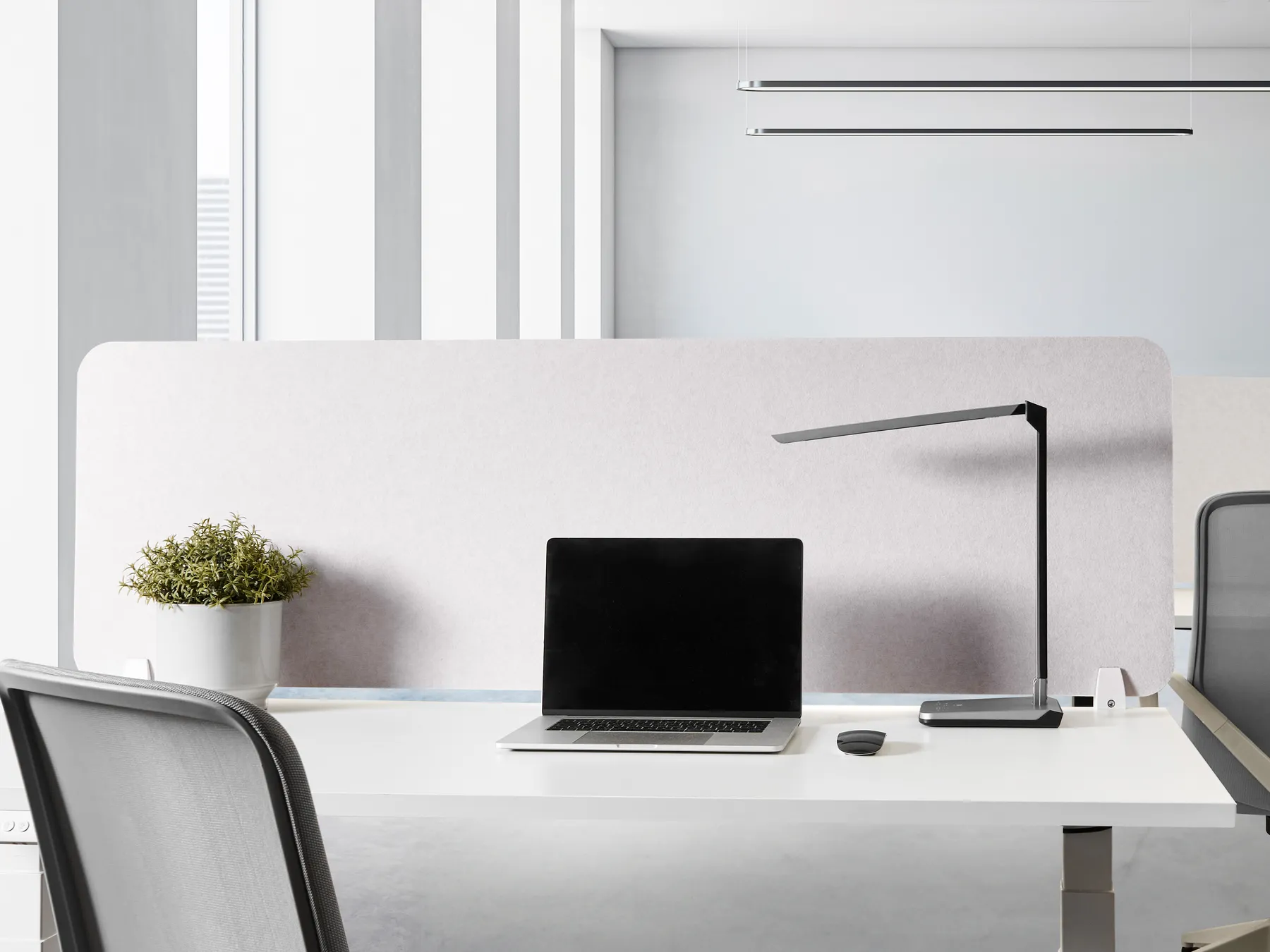 Desk Screen SPLIT 160 x 50 cm Off-White_1015203