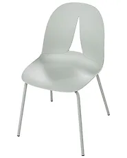 Set of 2 Garden Chairs BOLGHERI Armless Light Green_1183110