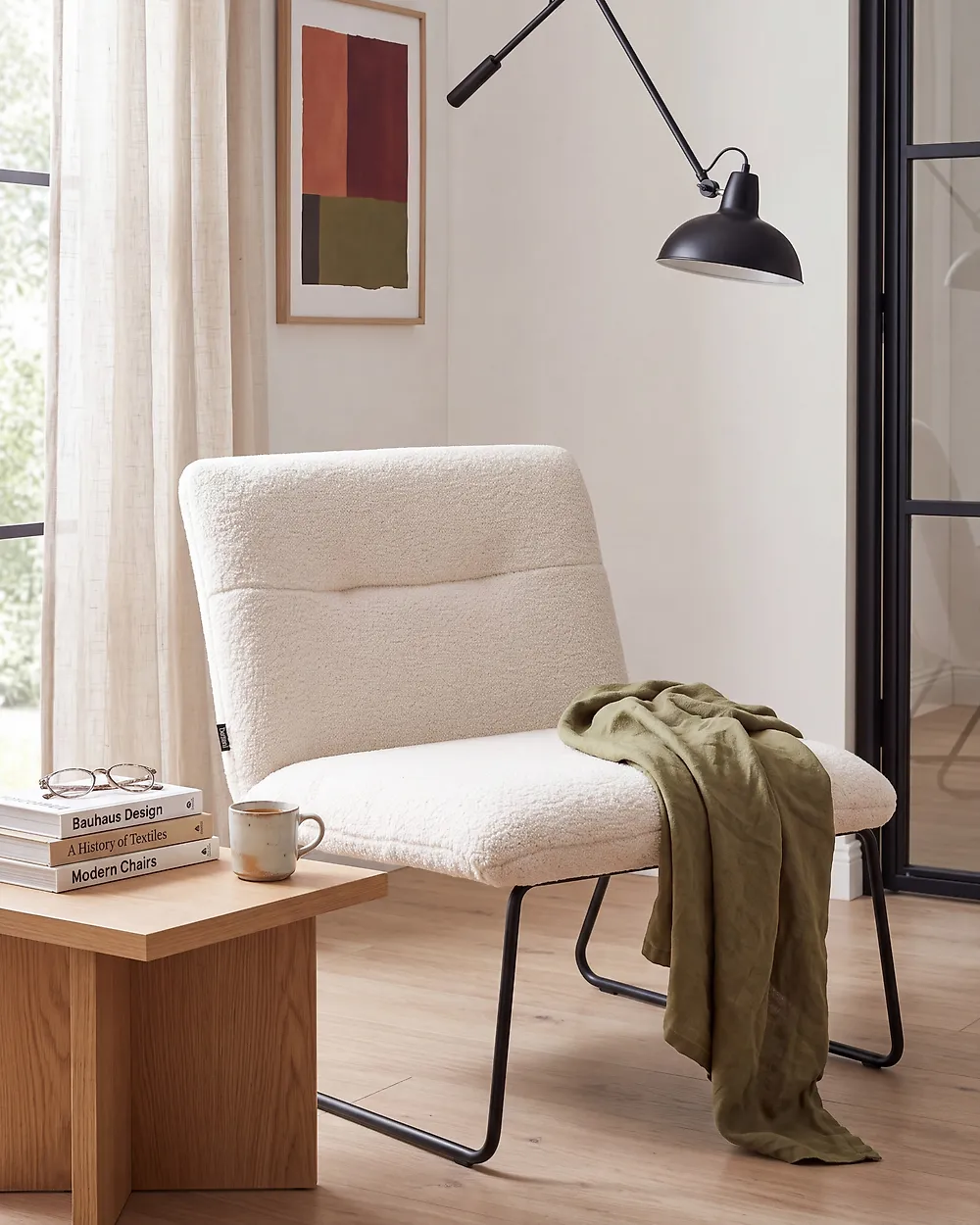 Armchair COTULLA Boucle White_1174664