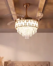Ceiling Fan with Light ALAPAHA with Remote LED Gold_1125771