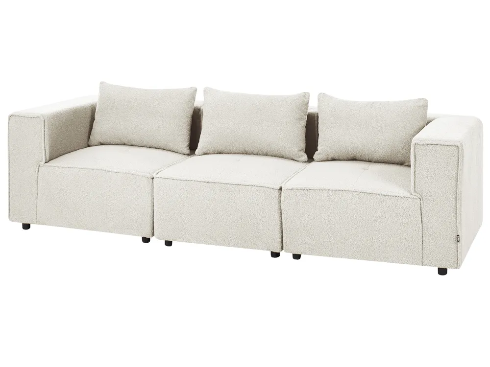 Modular Sofa 3 Seater AXEBO Boucle Off-White_1075496