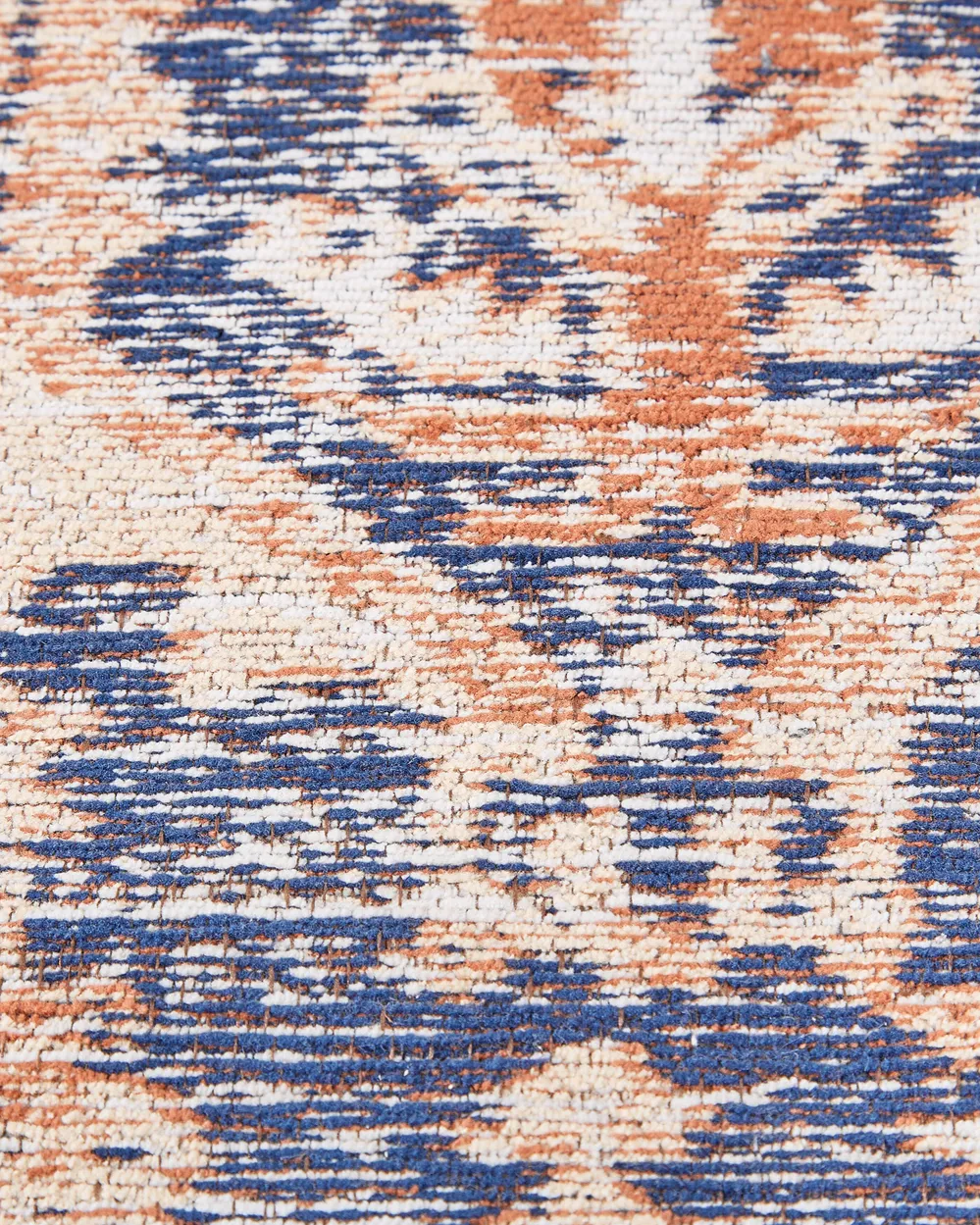 Teppich KURIN Blau 140 x 200 cm Baumwolle_862974